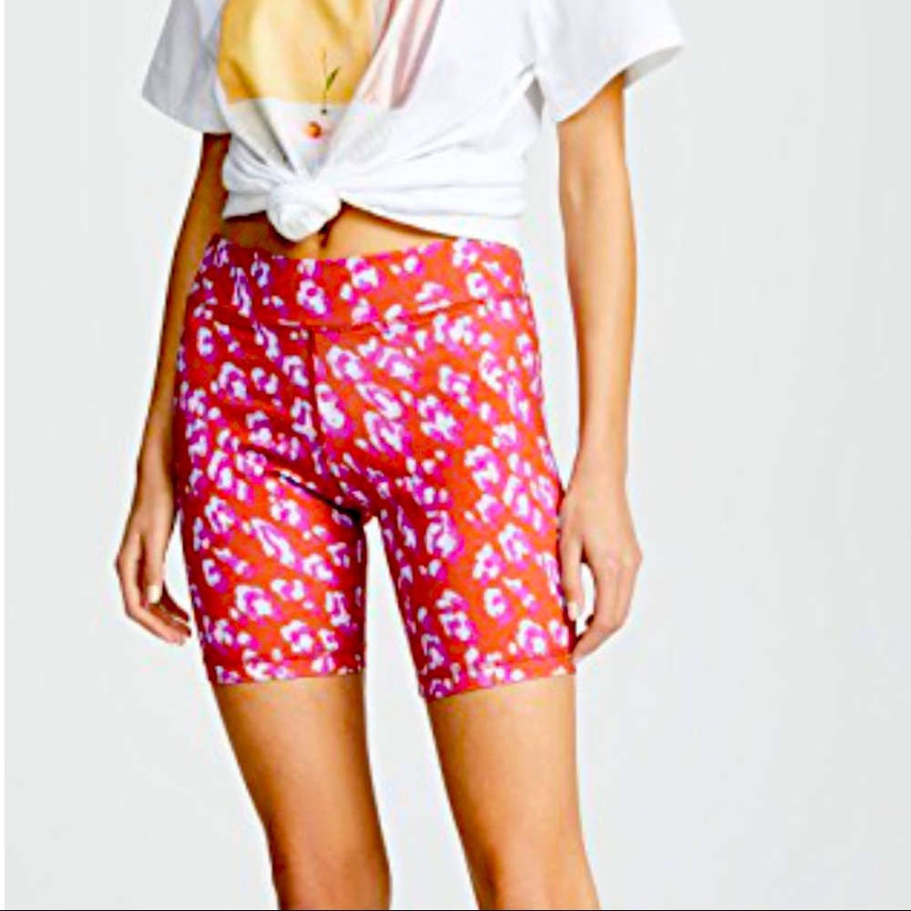 Dorinda Bike Shorts Cheetah Leopard Print